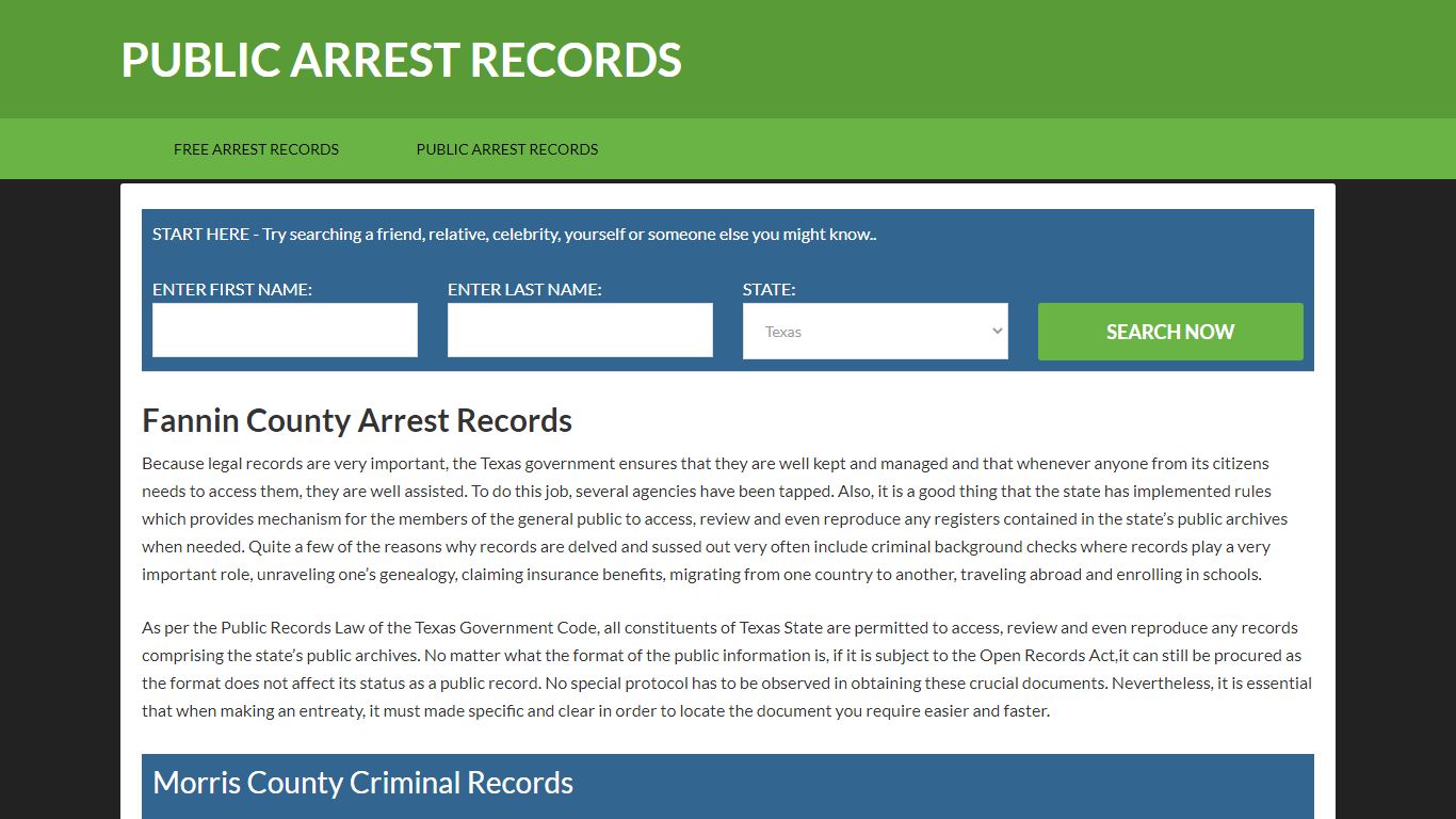 Fannin County Arrest Records | Get Instant Reports On People