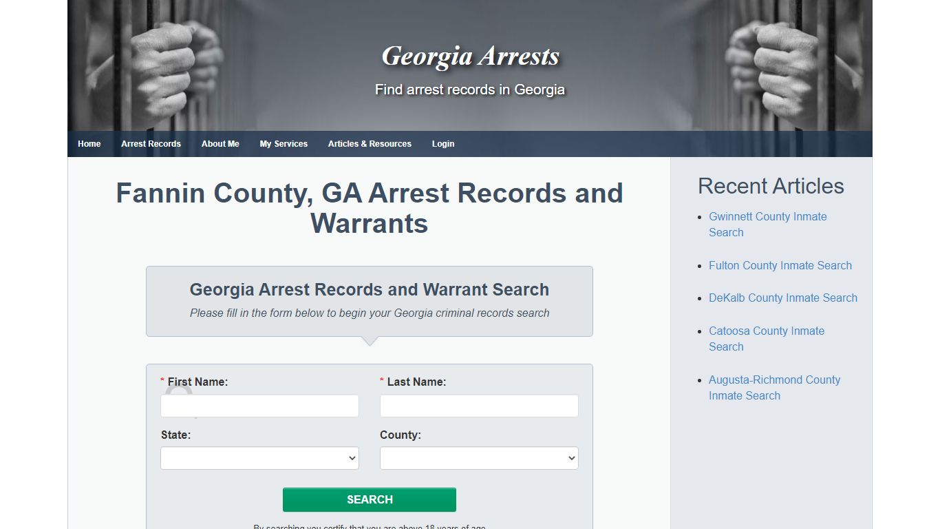 Fannin County, GA Arrest Records and Warrants - Georgia ...